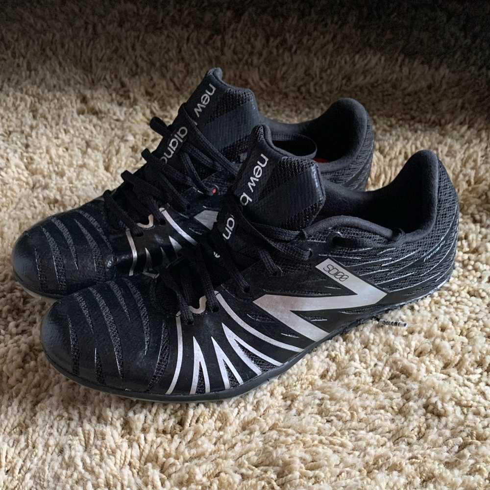 New Balance NWOT Black and Silver Sprinting/Track & Field Shoes